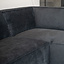 Ecksofa Memphis Stoff schwarz rechts