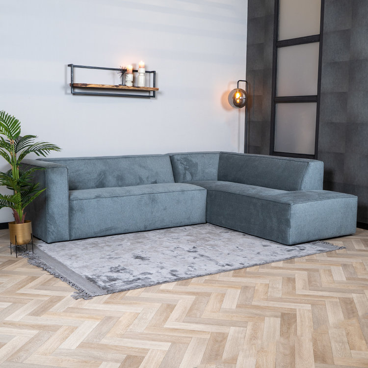 Ecksofa Memphis Stoff anthrazit rechts