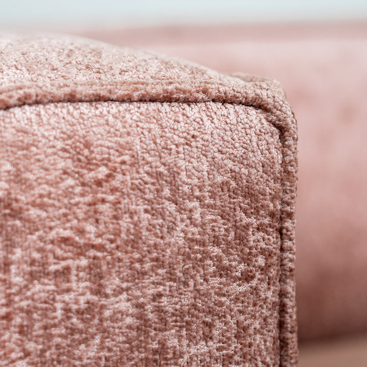 Ecksofa Memphis Chenille pink rechts