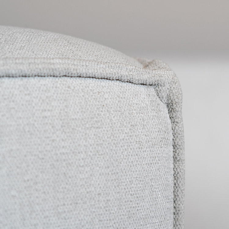 Ecksofa Memphis Stoff off white rechts