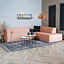 Ecksofa Memphis Samt rosa rechts