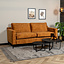 Samt Sofa 3-Sitzer Florida ockergelb/cognac