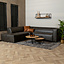 Ecksofa Memphis Eco-Leder anthrazit links