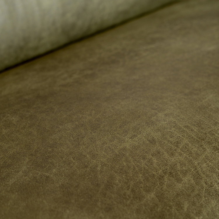 Ecksofa Memphis Eco-Leder olivgrün rechts