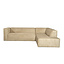 Ecksofa Memphis Stoff taupe rechts