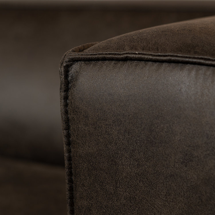 Ledersofa Memphis 3-Sitzer anthrazit