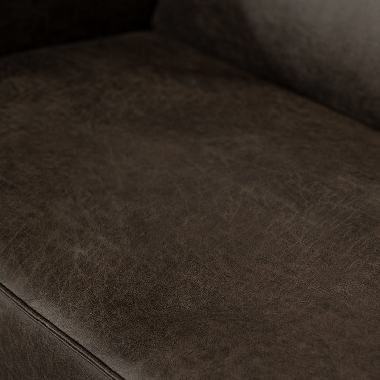 Ledersofa Memphis 3-Sitzer anthrazit