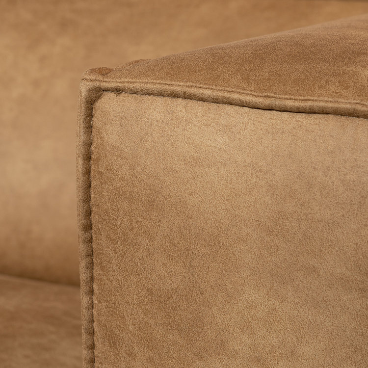 Ledersofa Memphis 3-Sitzer beige
