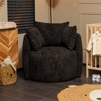 Stillsessel Ruby Chenille schwarz