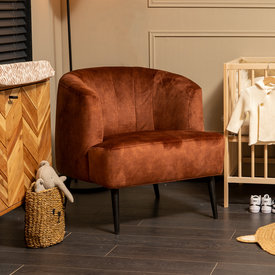 Stillsessel Billy Samt kupfer