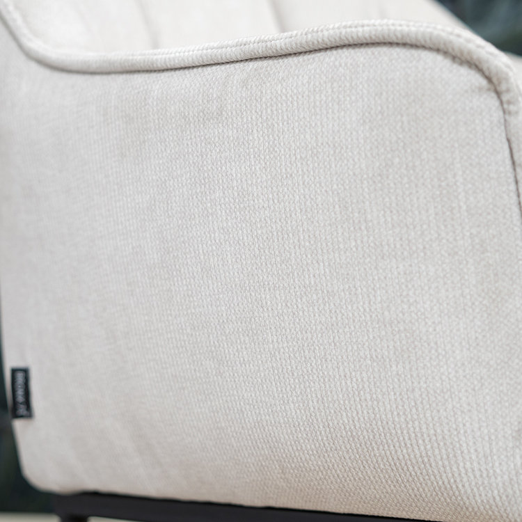 Esszimmerstuhl Mace Cord mit Rollen beige