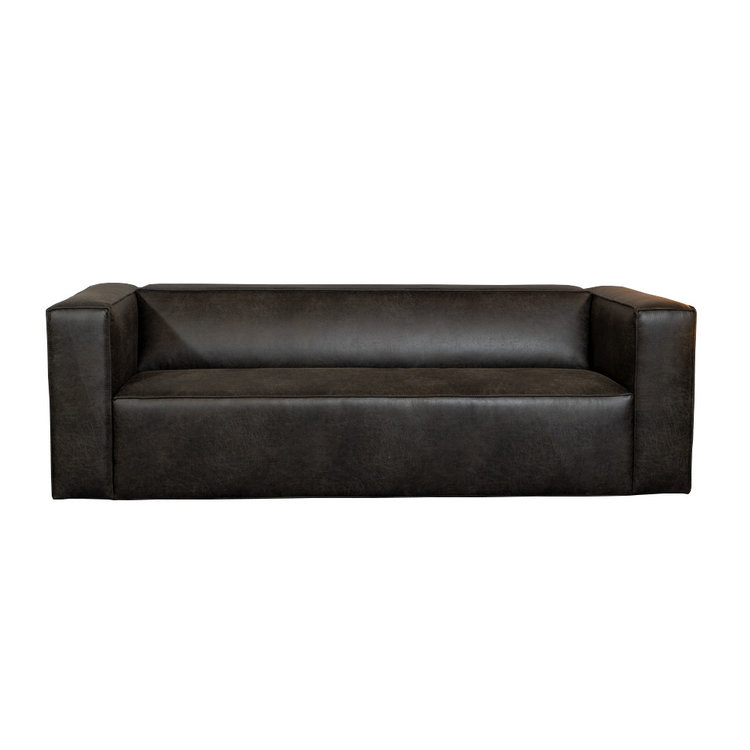 Ledersofa Memphis 3-Sitzer anthrazit