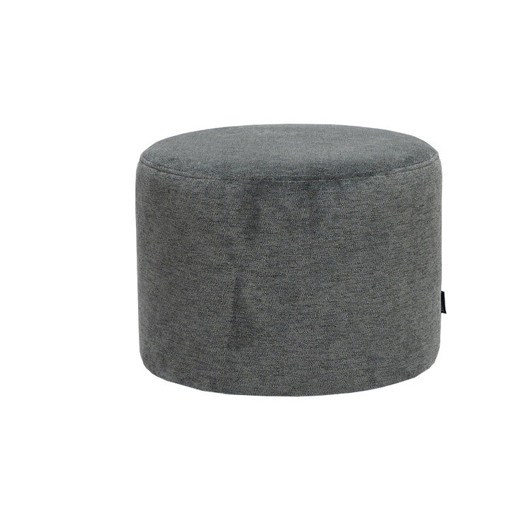 Hocker Myles Stoff rund anthrazit