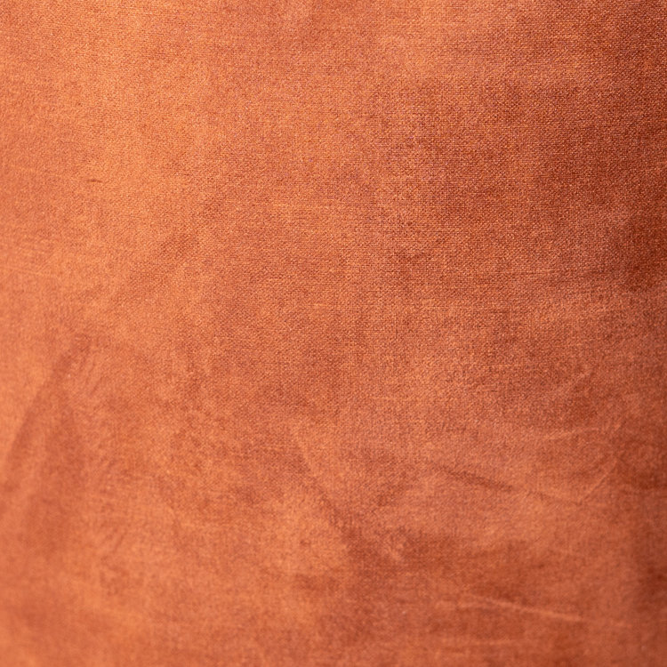 Samt Hocker Beau rund kupfer