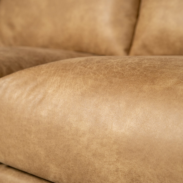 Ledersofa Denver 2,5-Sitzer beige