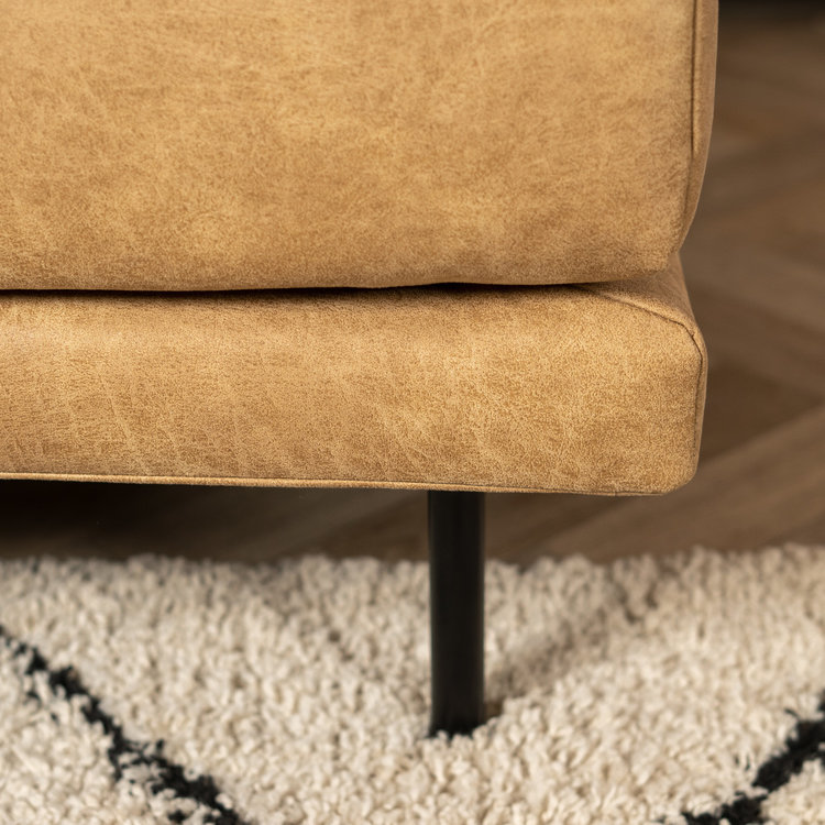 Ledersofa Denver 2,5-Sitzer beige