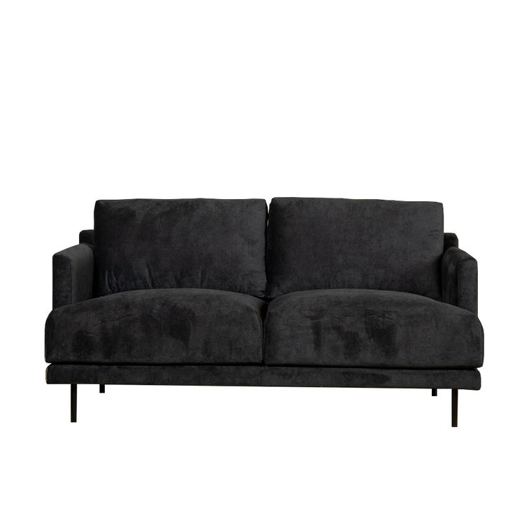 Sofa Denver 2,5-Sitzer Stoff schwarz