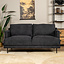 Bouclé Sofa Denver 2,5-Sitzer schwarz