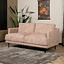 Chenille Sofa Denver 2,5-Sitzer rosa