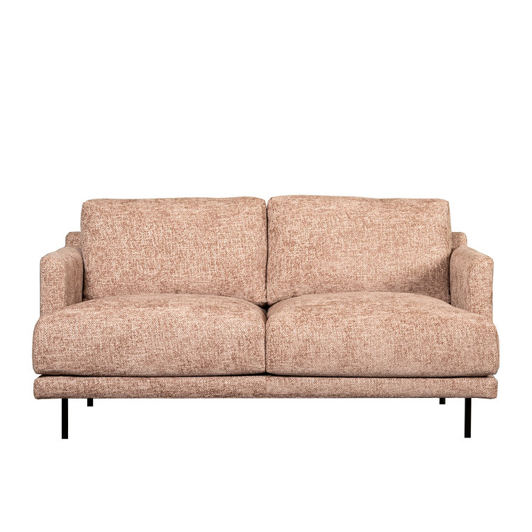 Chenille Sofa Denver 2,5-Sitzer rosa