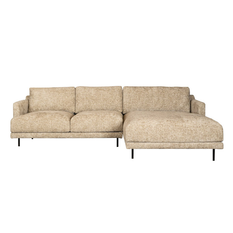 Ecksofa Denver Chenille taupe rechts