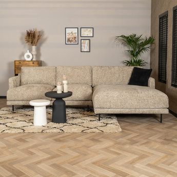 Ecksofa Denver Chenille taupe rechts