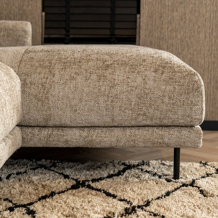 Ecksofa Denver Chenille taupe rechts