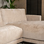 Ecksofa Denver Chenille weiß/beige rechts