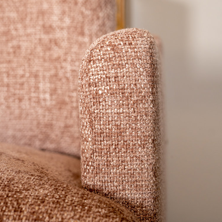 Ecksofa Denver Chenille rosa links