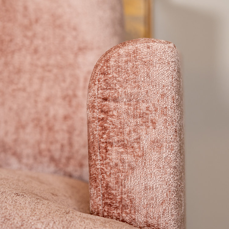 Ecksofa Denver Chenille pink links