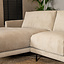 Ecksofa Denver Stoff taupe links