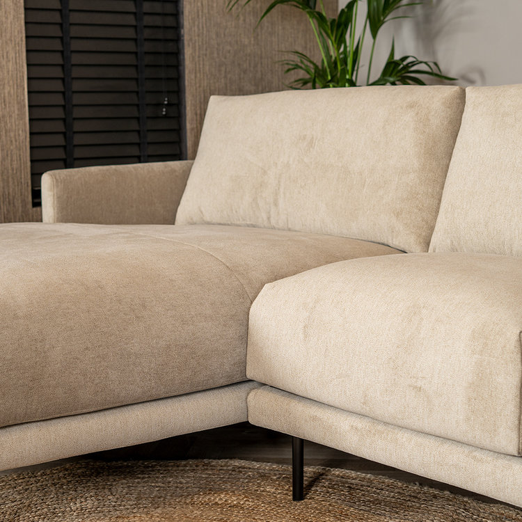 Ecksofa Denver Stoff taupe links