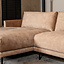 Ecksofa Denver Samt taupe links