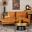 Samt Sofa Denver 2,5-Sitzer ockergelb/cognac