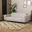 Design Sofa Vegas 2,5-Sitzer Stoff hellgrau