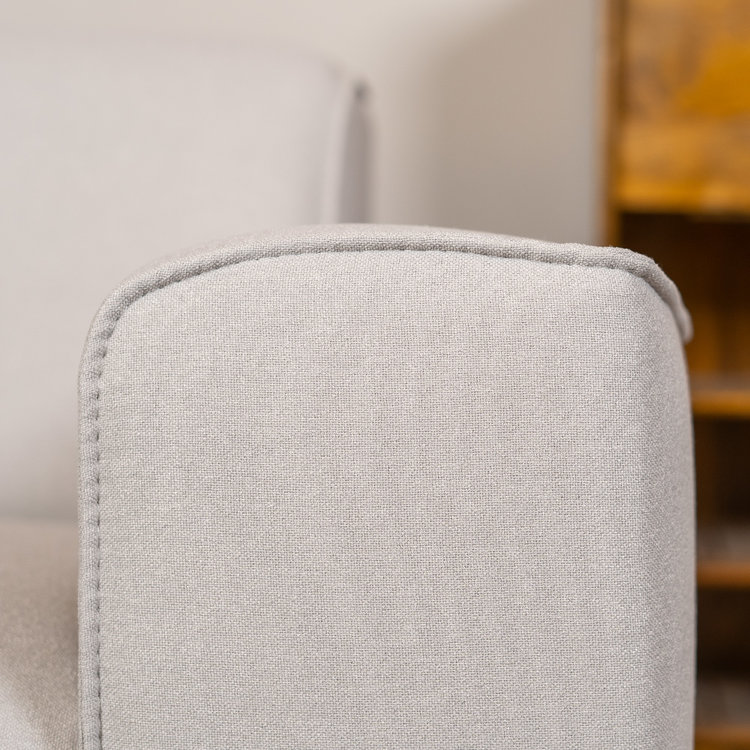 Design Sofa Vegas 2,5-Sitzer Stoff hellgrau