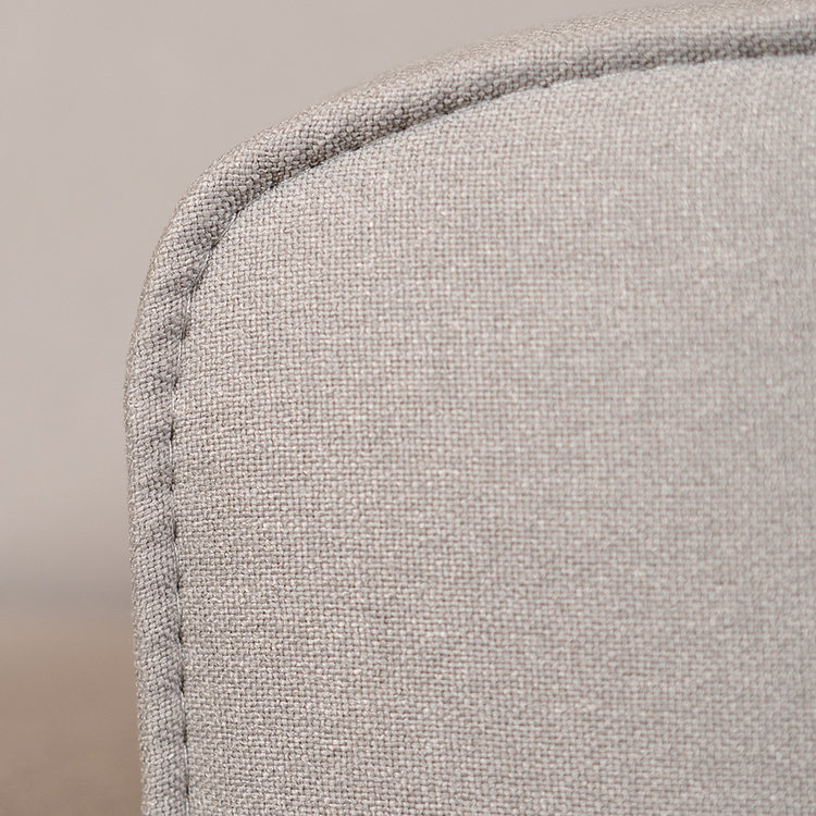 Design Sofa Vegas 2,5-Sitzer Stoff hellgrau