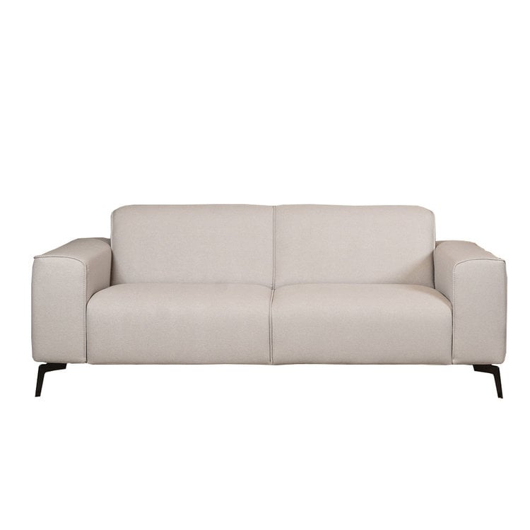 Design Sofa Vegas 2,5-Sitzer Stoff hellgrau