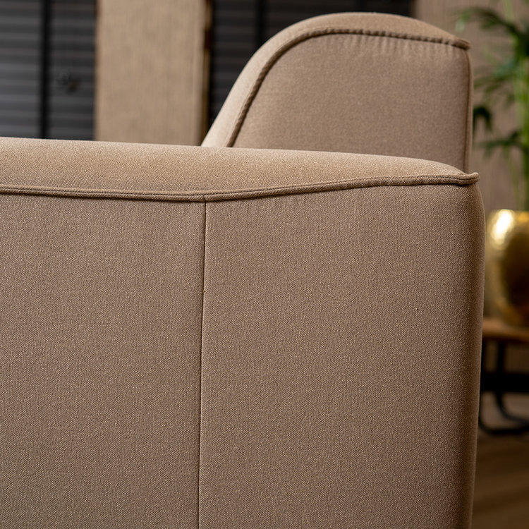 Design Sofa Vegas 2,5-Sitzer Stoff creme