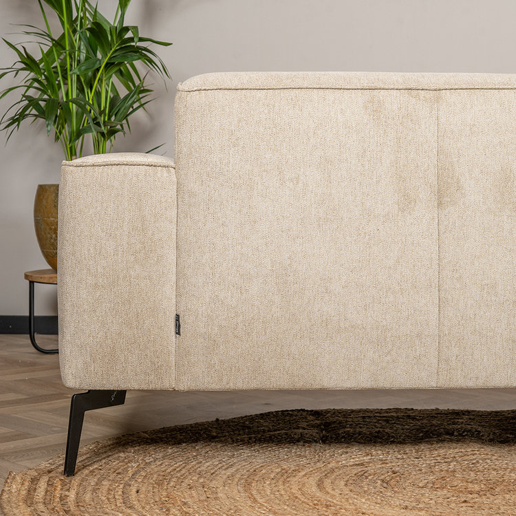 Design Sofa Vegas 2,5-Sitzer Stoff taupe