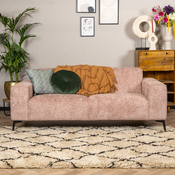 Design Sofa Vegas 2,5-Sitzer Chenille rosa