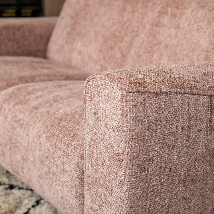 Chenille Sofa Vegas 2,5-Sitzer rosa