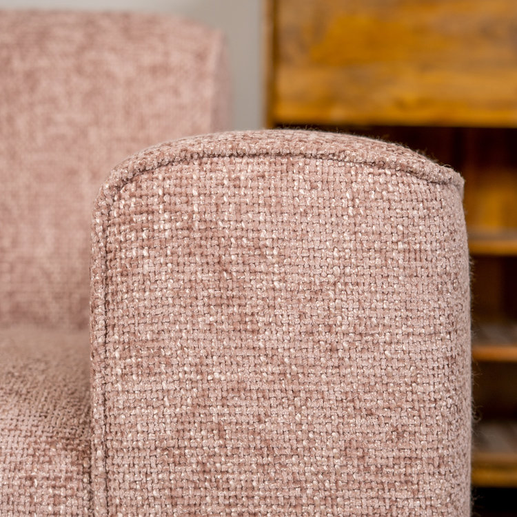 Chenille Sofa Vegas 2,5-Sitzer rosa