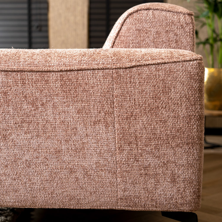 Chenille Sofa Vegas 2,5-Sitzer rosa