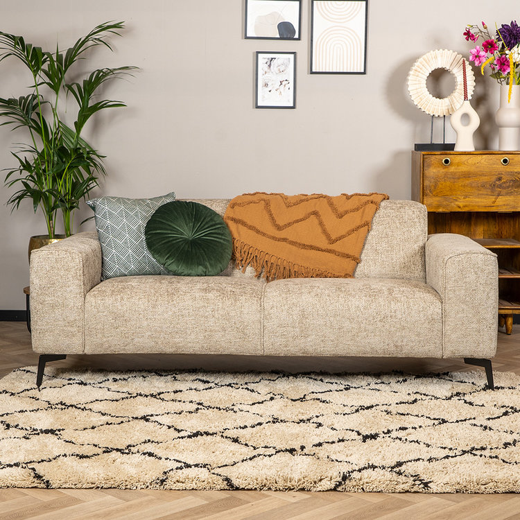 Chenille Sofa Vegas 2,5-Sitzer taupe