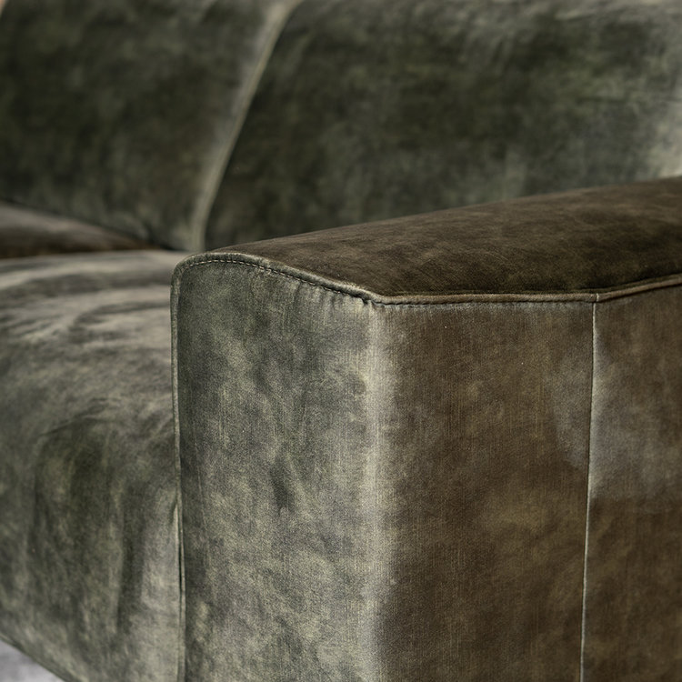 Samt Sofa Vegas 2,5-Sitzer grün