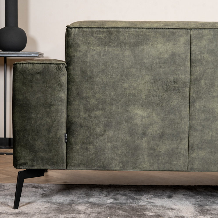 Samt Sofa Vegas 2,5-Sitzer grün