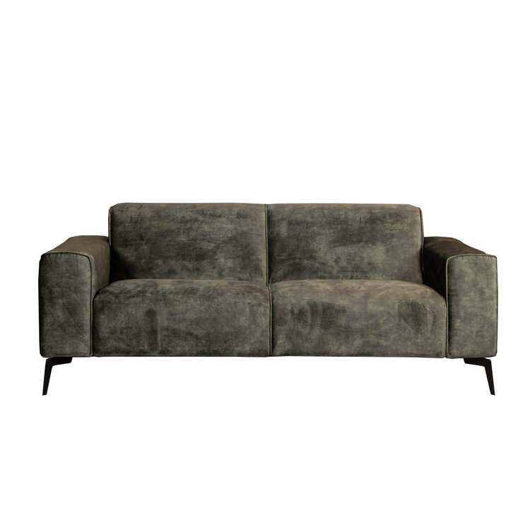 Samt Sofa Vegas 2,5-Sitzer grün