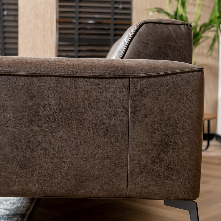 Leder Sofa Vegas 2,5-Sitzer anthrazit