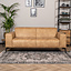 Leder Sofa Vegas 2,5-Sitzer beige